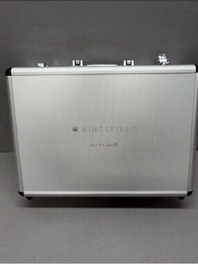 Kingsfield Ultra Gun (Slim) percussion massage device in a pink color